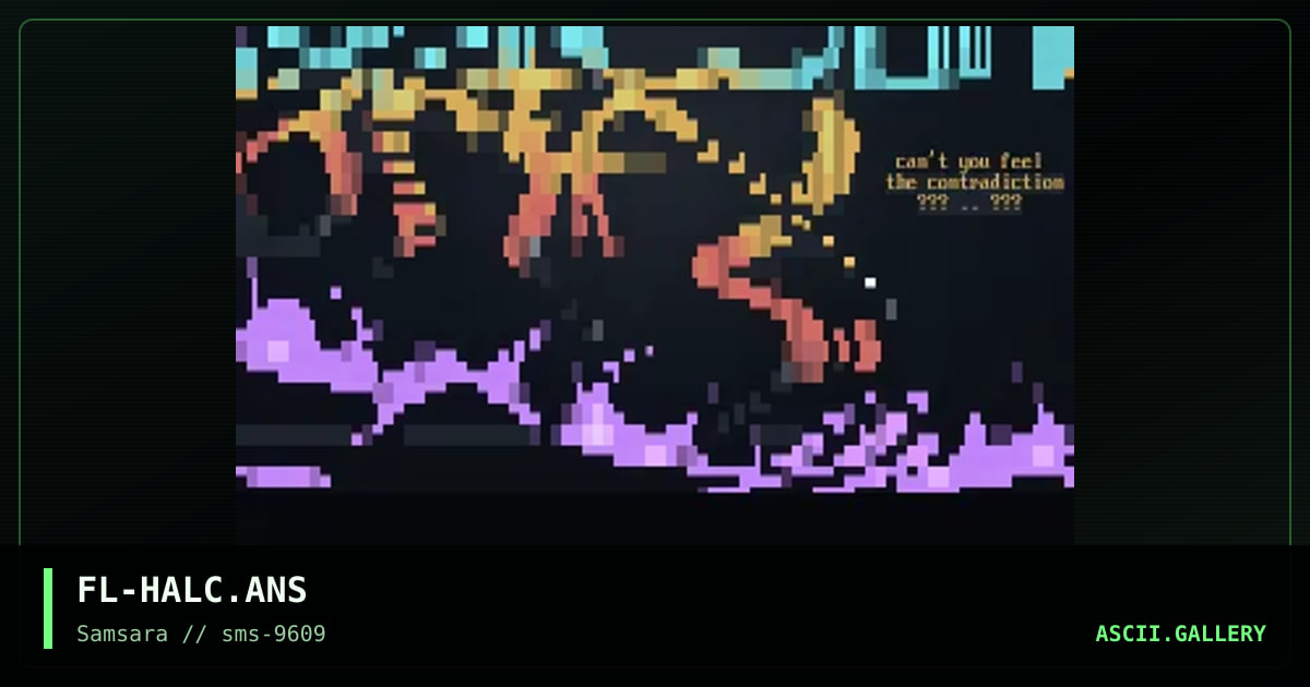 Halcyon, by flame, 1996