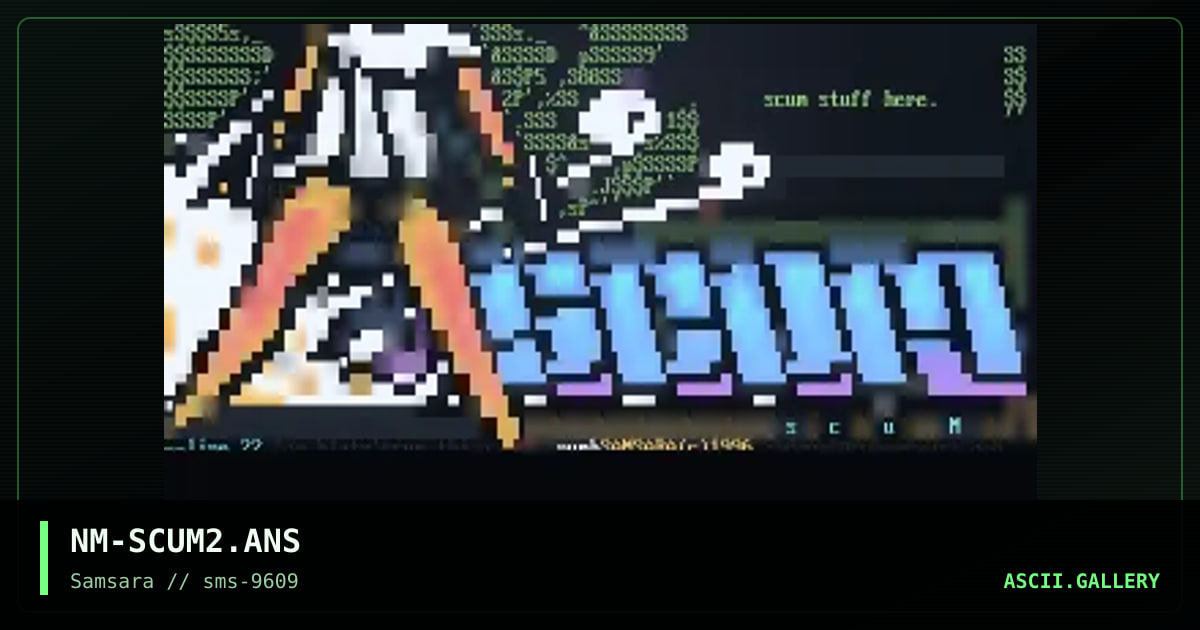 Scum, by numb, 1996