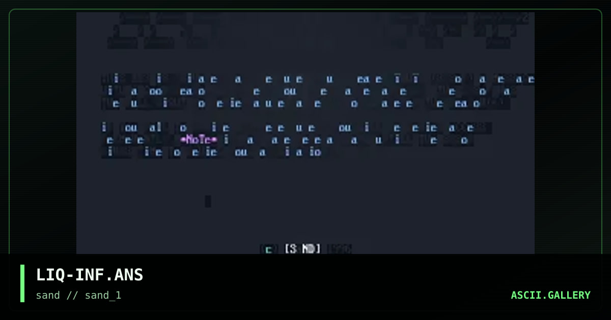 LIQ-INF.ANS, by liquid, 1996