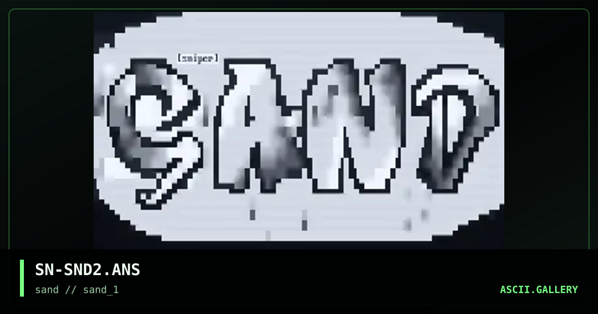 SN-SND2.ANS, by sniper, 1996