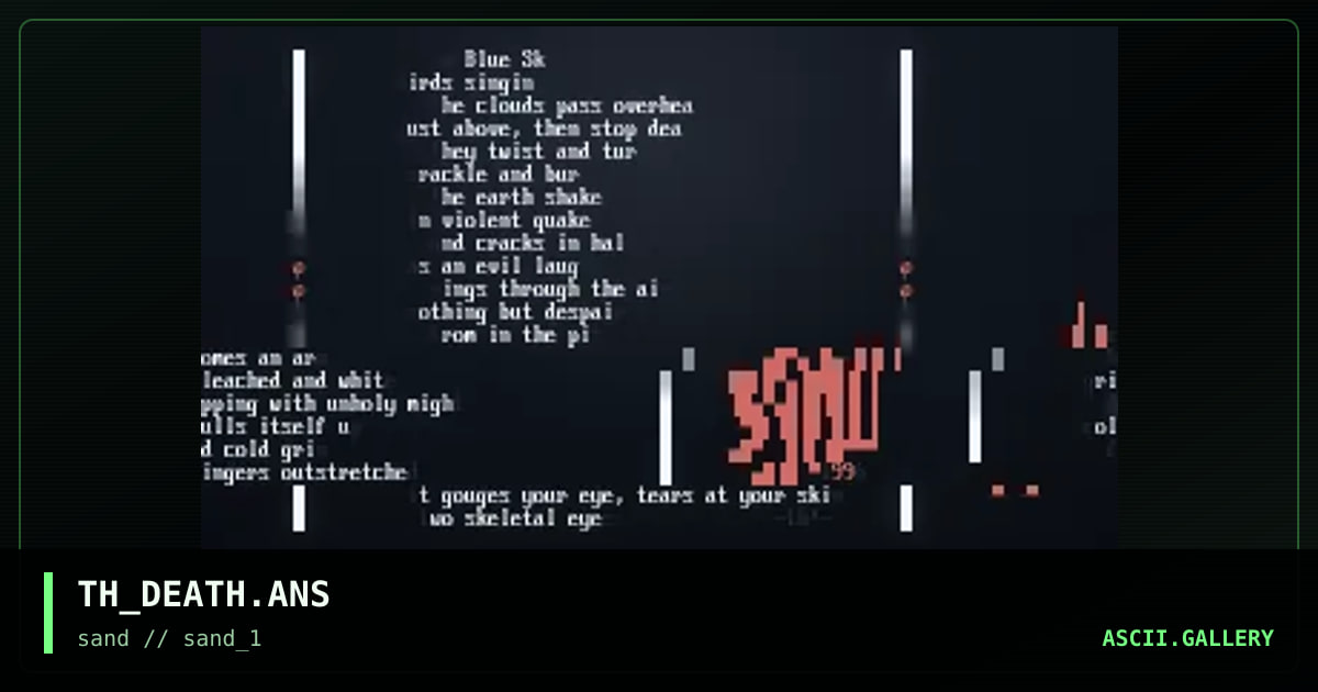 TH_DEATH.ANS, by tempus hellfire, 1996