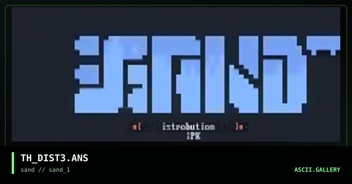 TH_DIST3.ANS, by tempus hellfire, 1996
