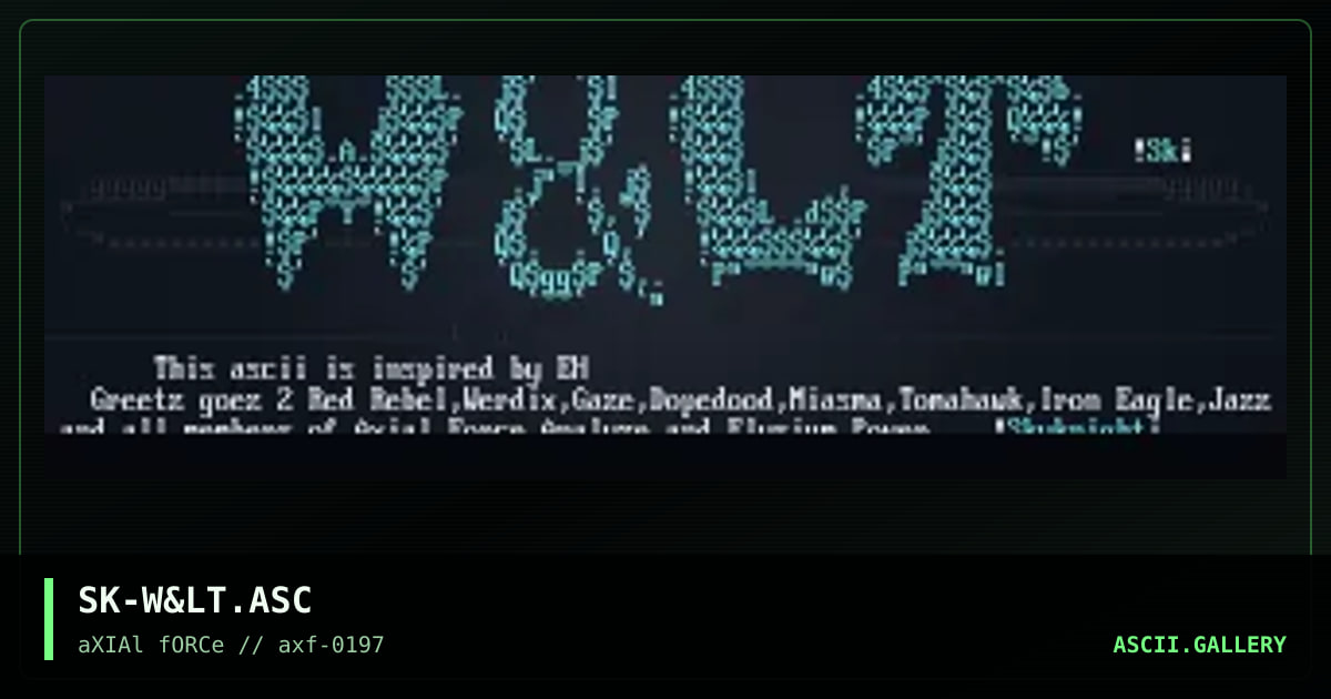 W&LT, by skyknight, 1997