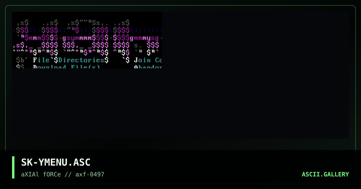 YAHOO main menu, by skyknight, 1997