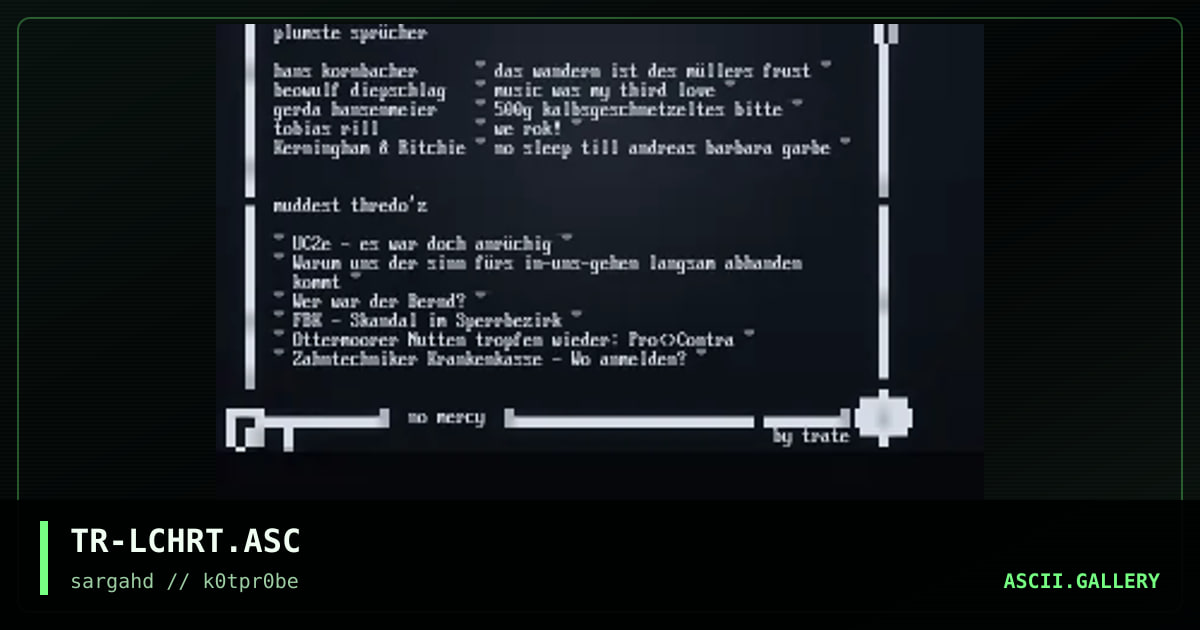 szene.ger lamercharts, by trate, 1996