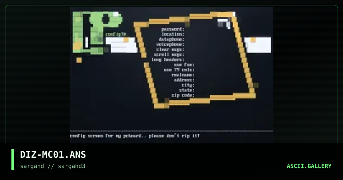 planlos config, by dizman, 1997
