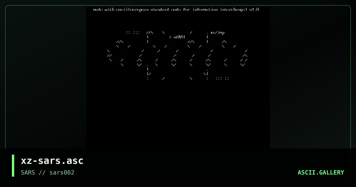 xz-sars.asc, by untagged, 2004