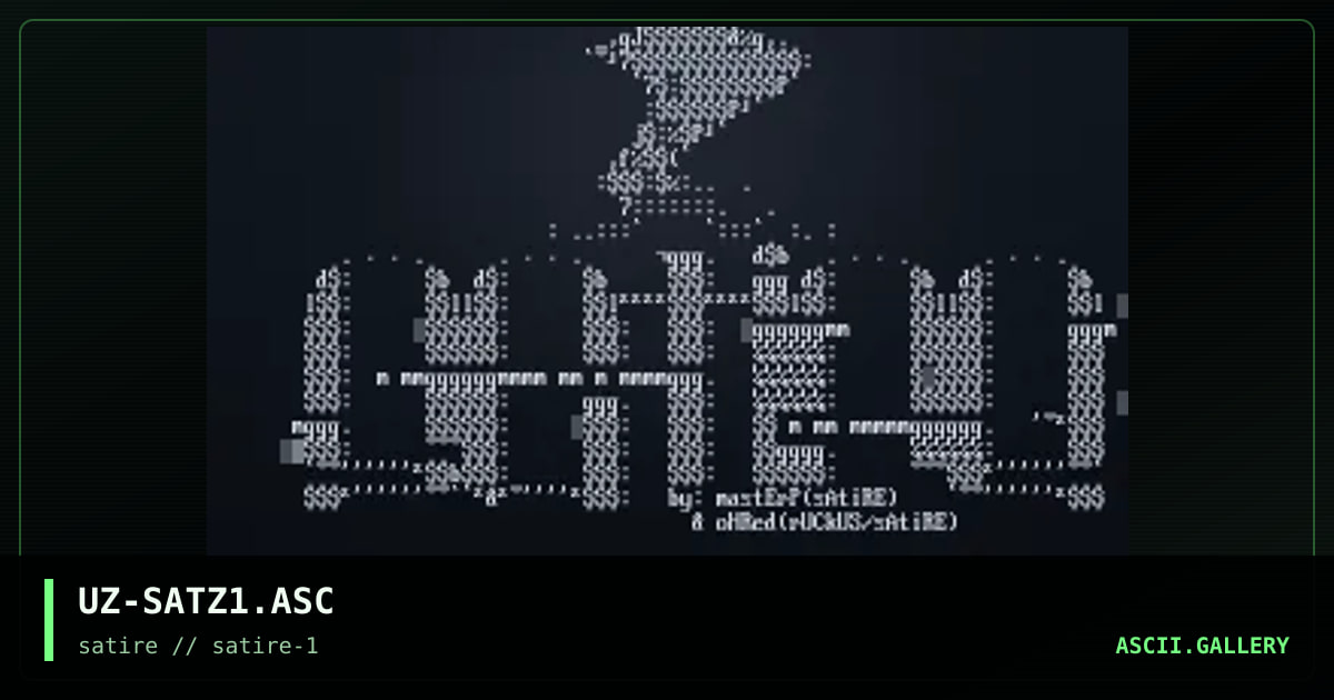UZ-SATZ1.ASC, by ohred, masterp, 1998
