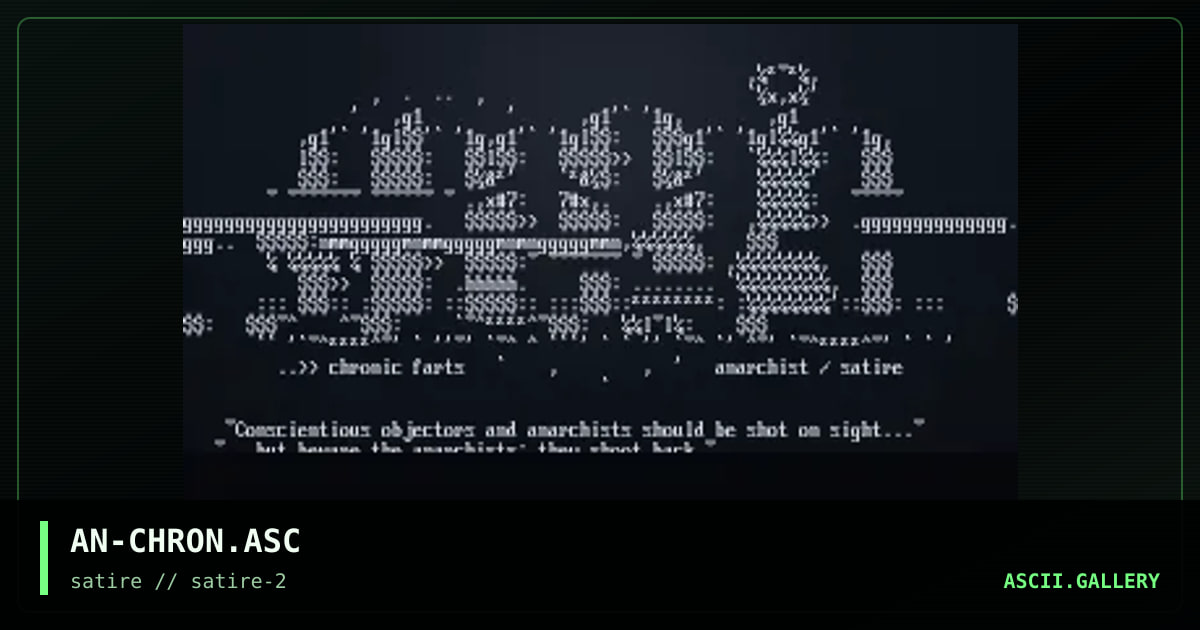 chronicFARTS?, by anarchist, 1998