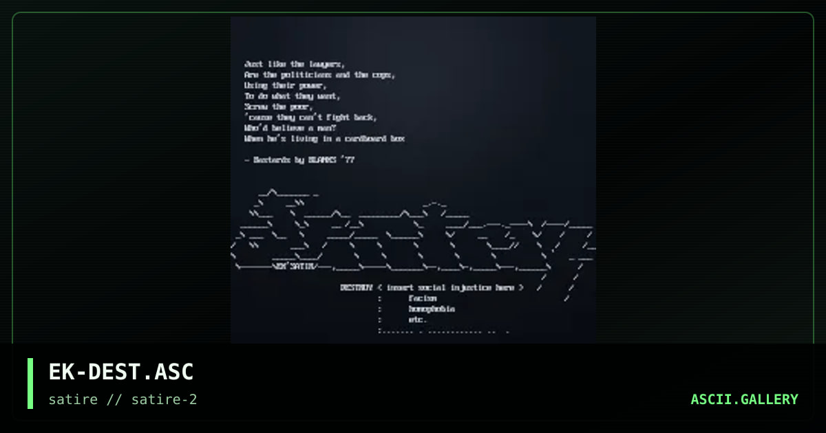 DESTROY., by exar kun, 1998