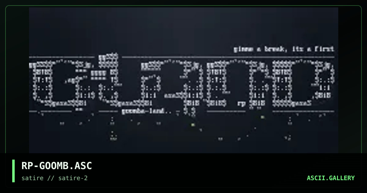 RP-GOOMB.ASC, by replay, 1998