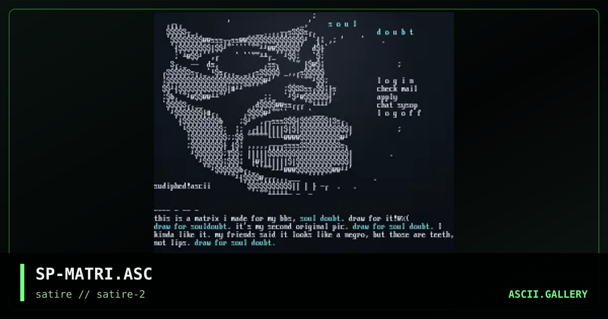 SP-MATRI.ASC, by sudiphed, 1998