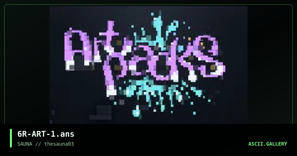 Artpacks // 01, by groove, 2022