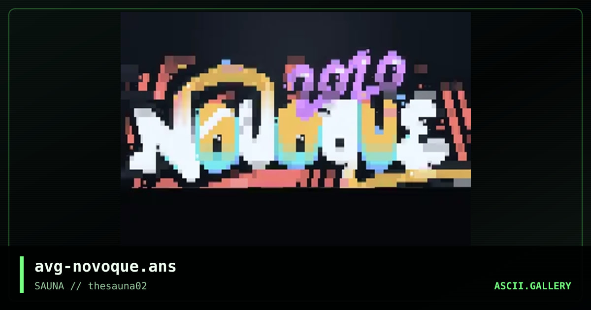 novoque, by avenging angel, 2020