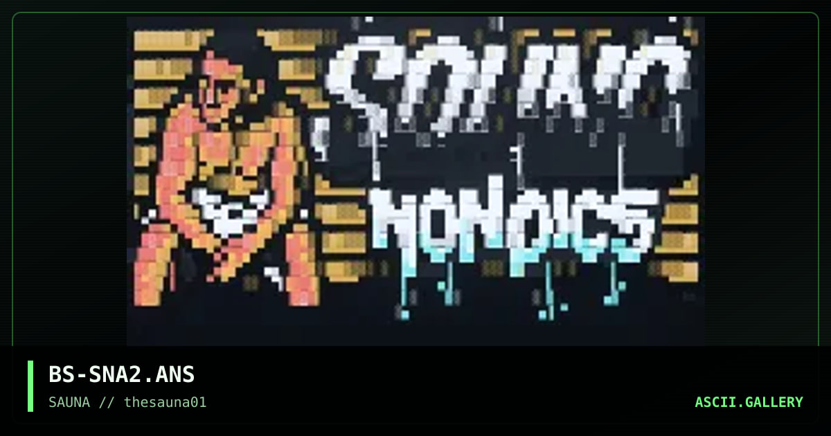 SAUNA - nonpics!, by burps, 2019