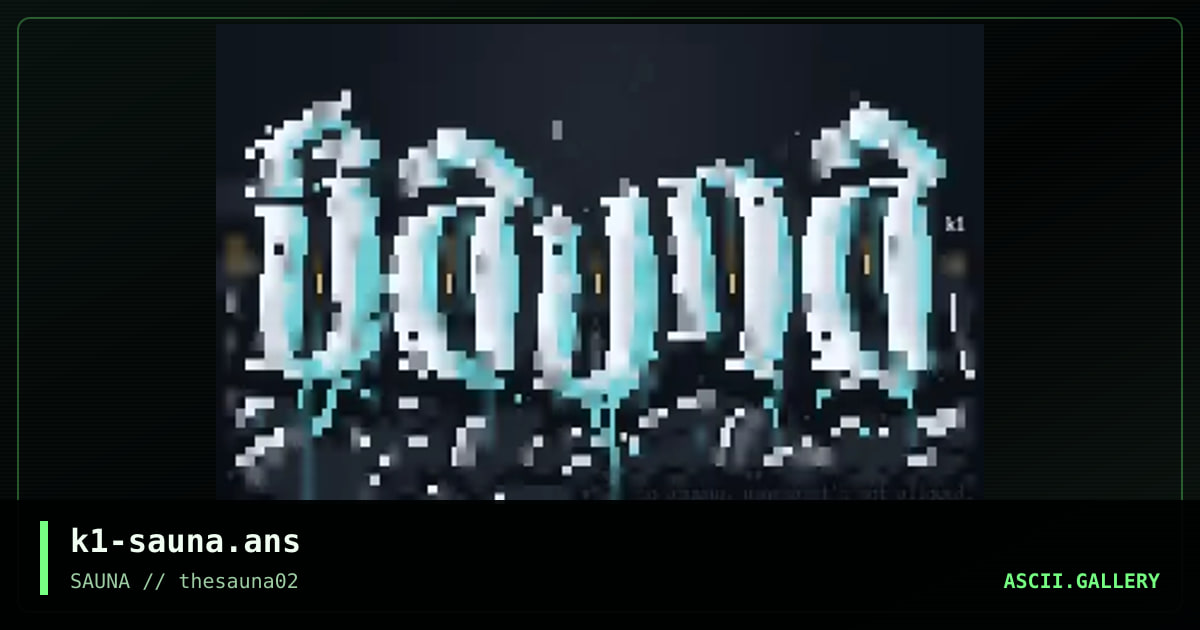 Sauna, by knocturnal, 2020