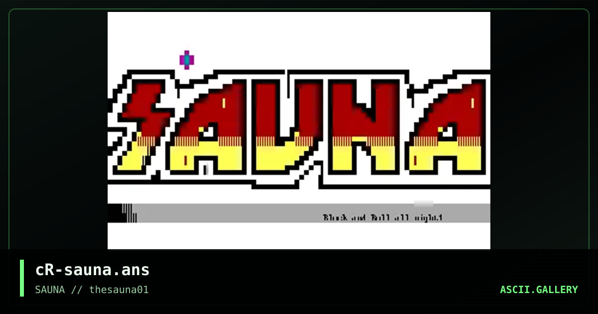 cR-sauna.ans, by cranksy, 2019