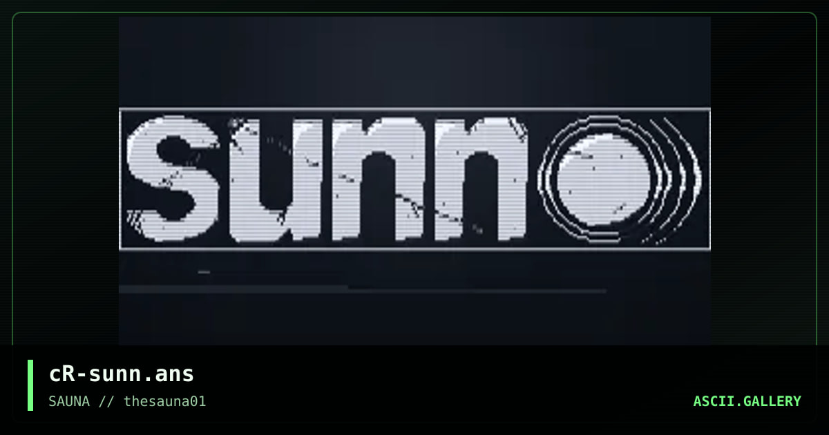 cR-sunn.ans, by cranksy, 2019