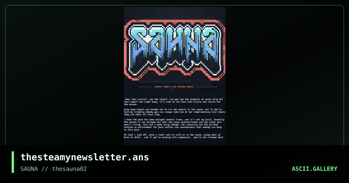 SAUNAinfo, by warpus, mx, 2020