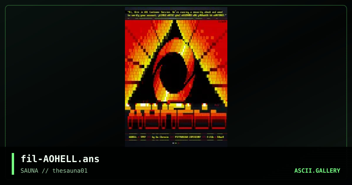 AOHell, by filth, 2019