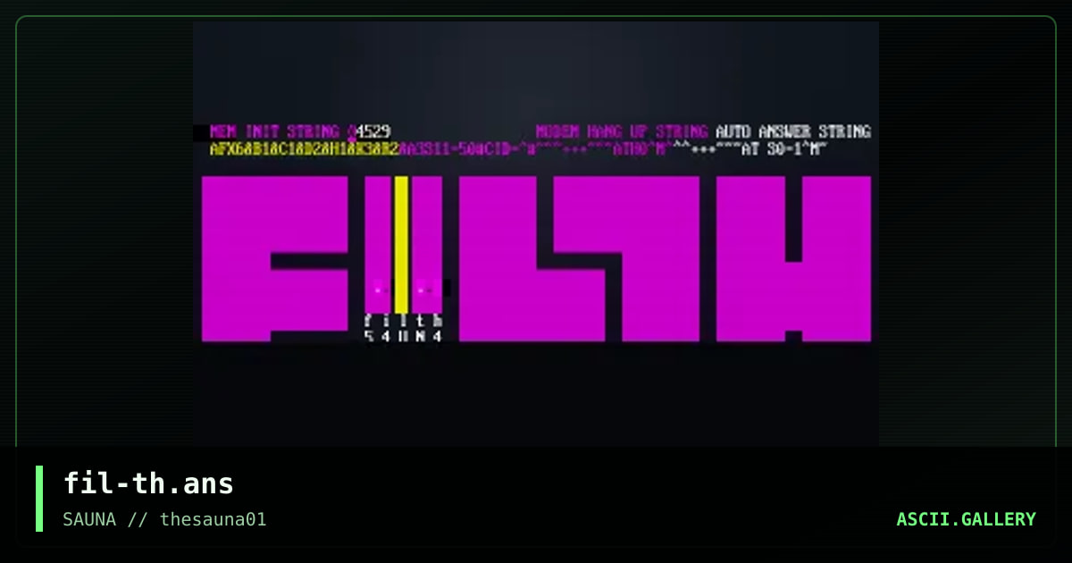 fILTHY iNTERNATIONAL, by filth, 2019
