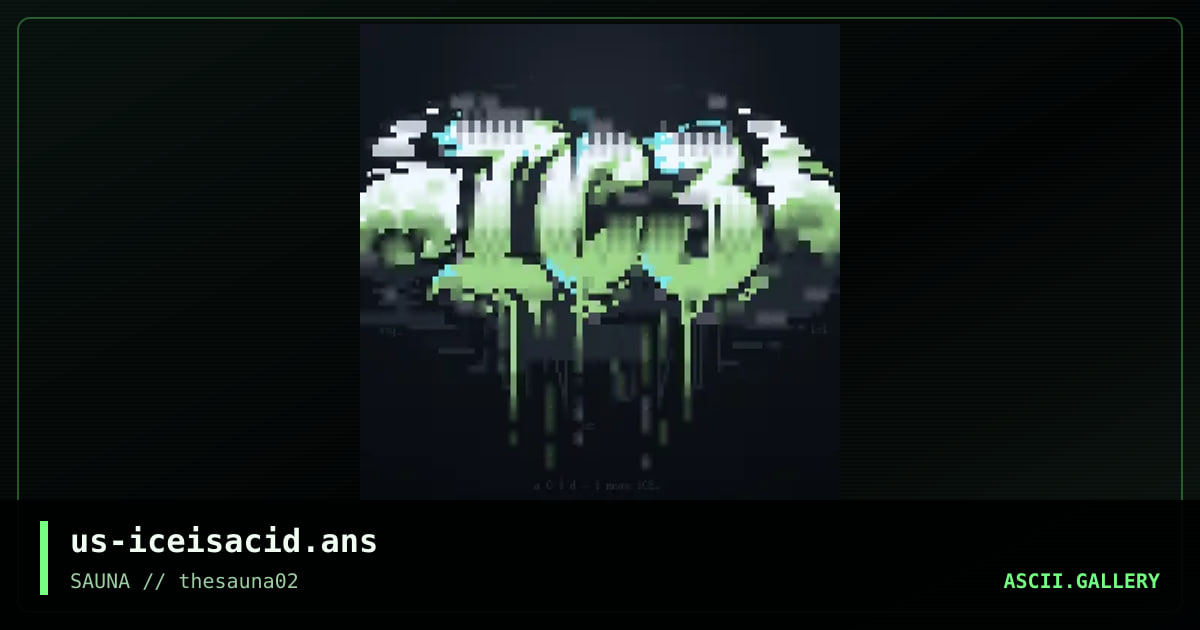 ice is acid, by tainted, whazzit, avenging angel, 2020