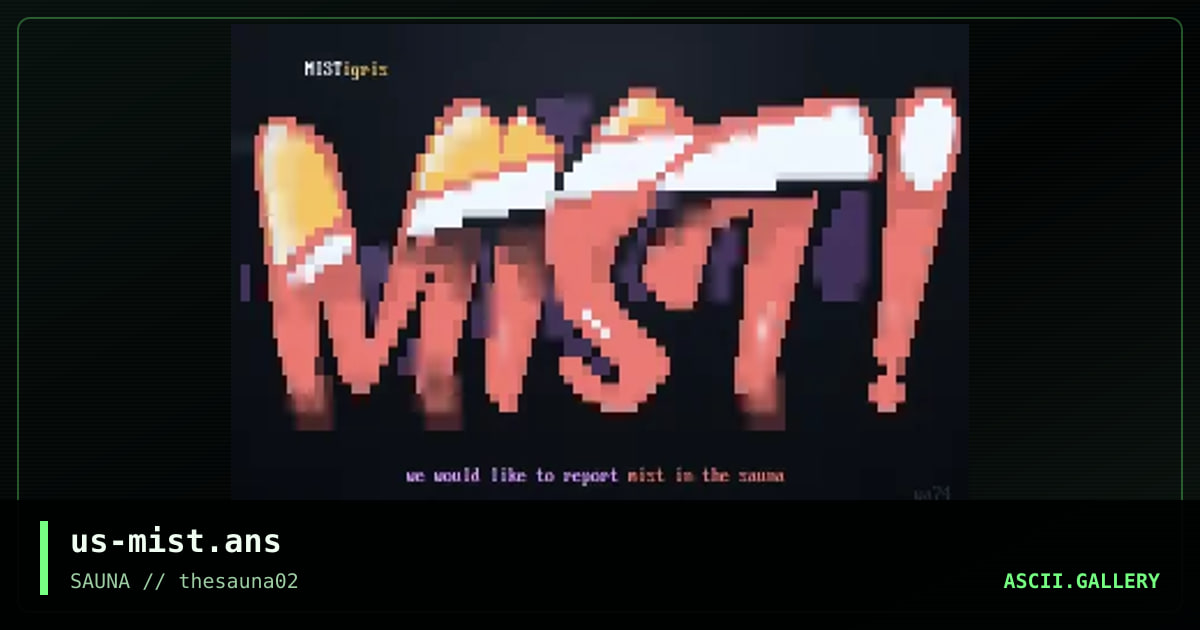 Mist!, by discofunk 1974, warpus, 2020