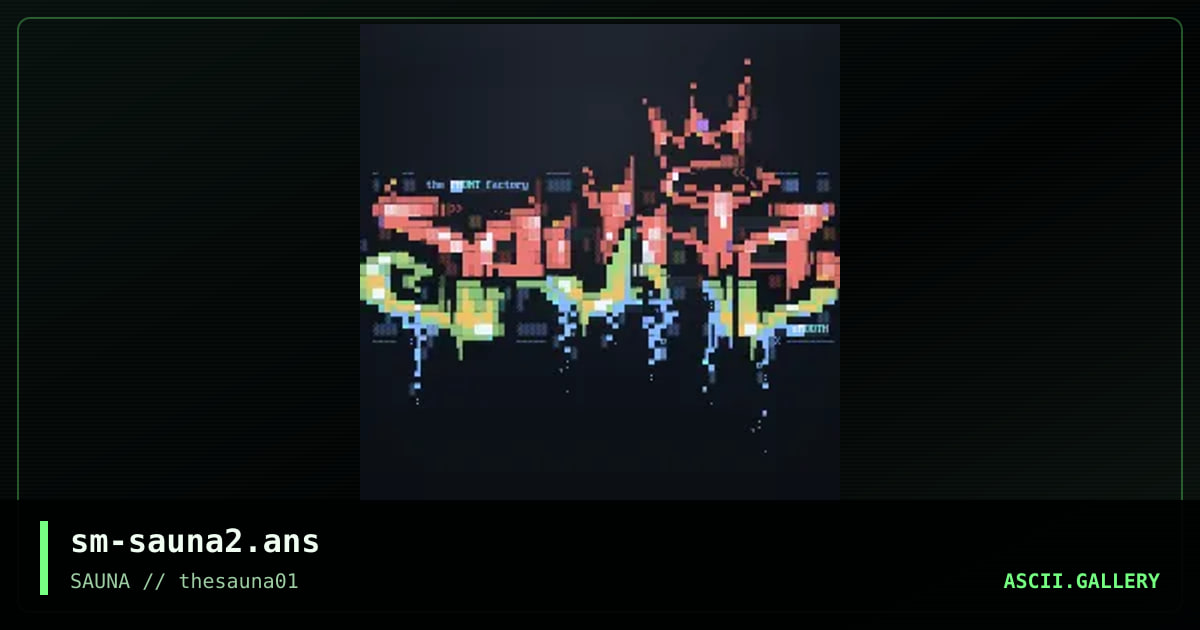 Phontablous (Sauna), by smooth, 2019