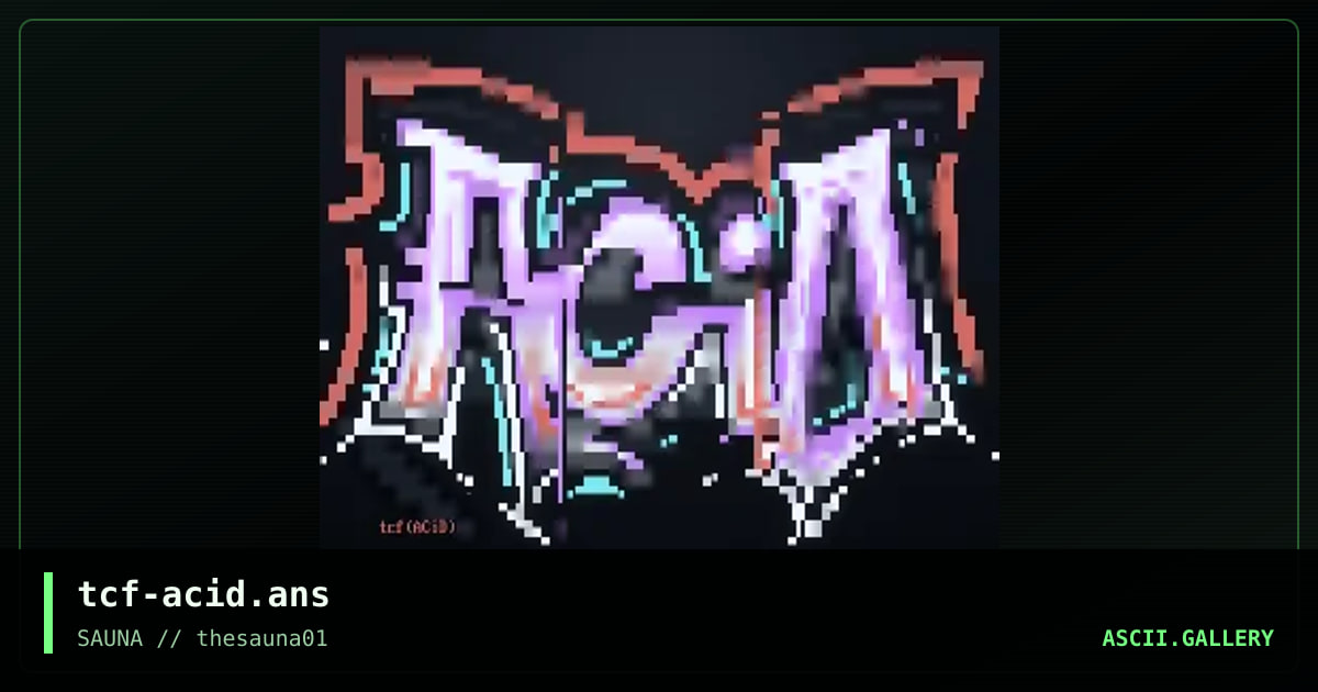 acid, by tcf, 2019