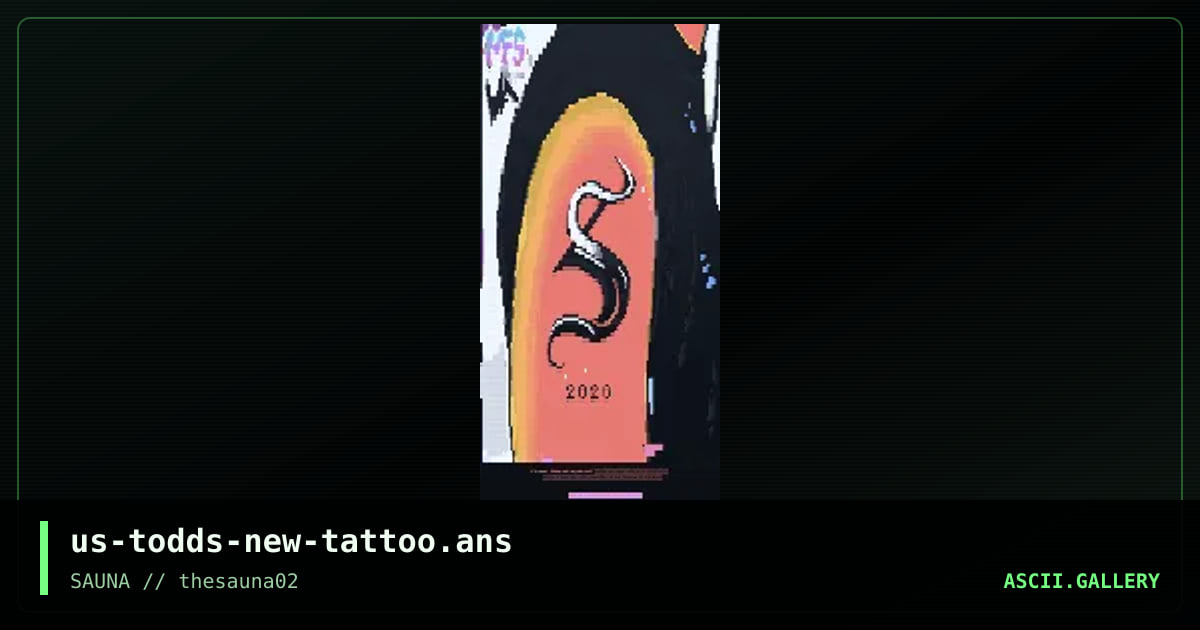 Todd's New Tattoo, by warpus, mel farr suppastar, 2020