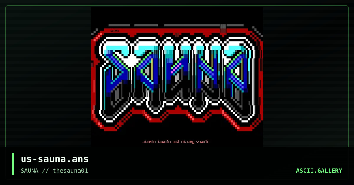 SAUNA, by warpus, mx, 2019