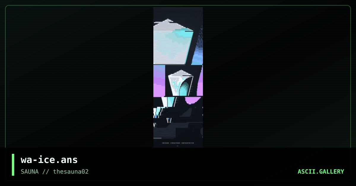ICE, by warpus, 2020