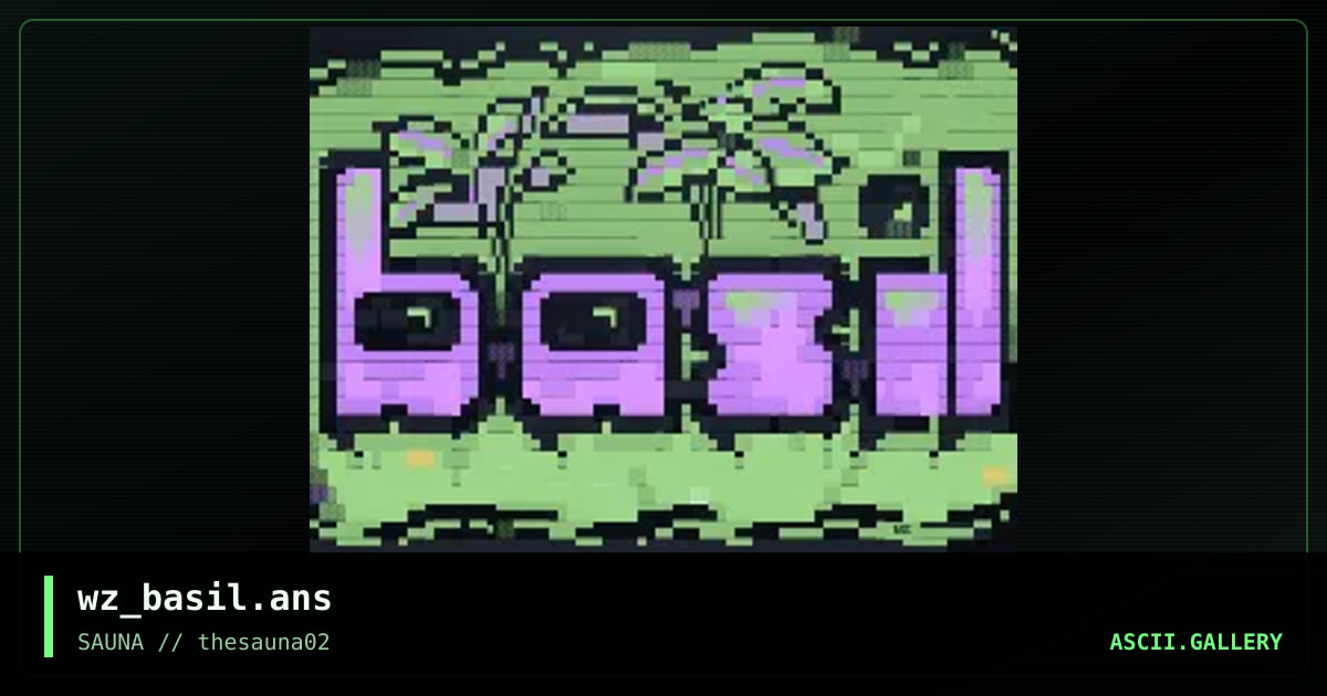 Basil, by whazzit, 2020