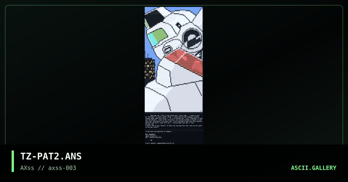 Patlabor Ingram #2, by typezero, 1997