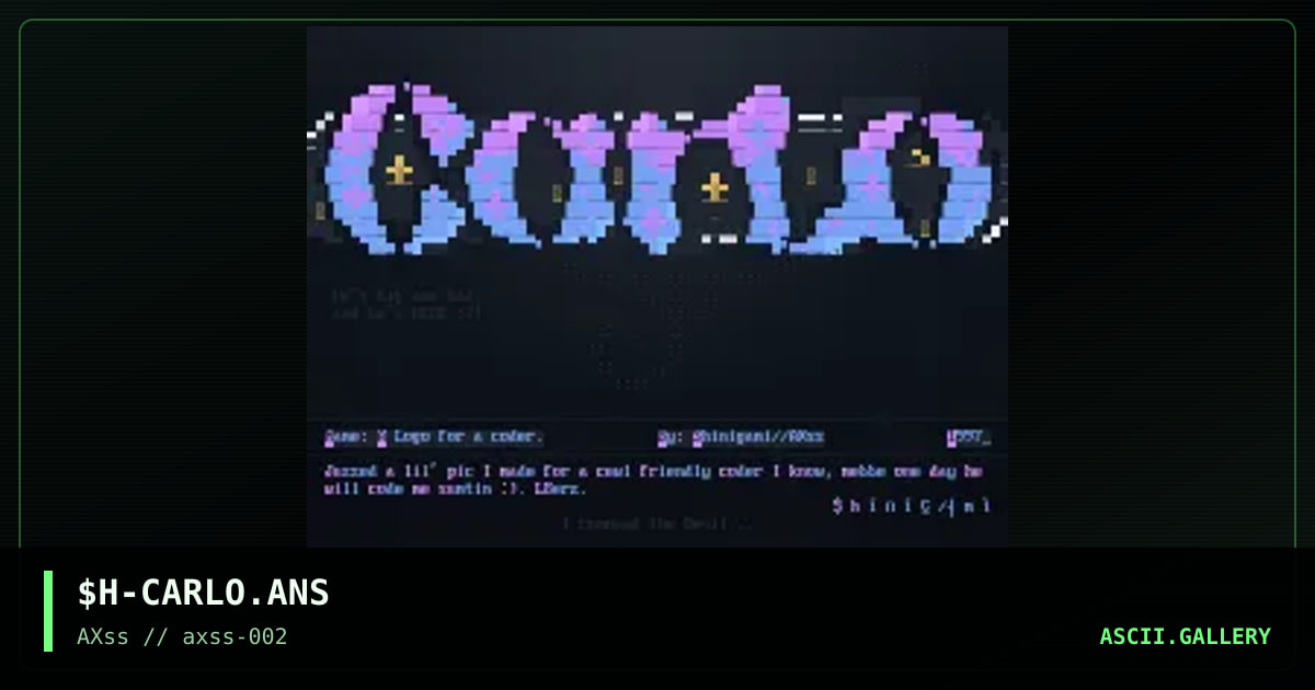 A Logo for a coder., by shinigami, 1997