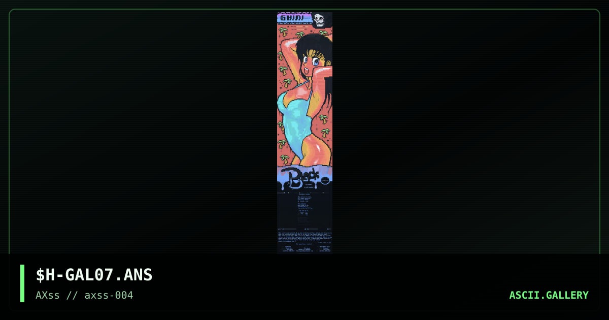 Girl no7: Black Hole, by shinigami, 1997