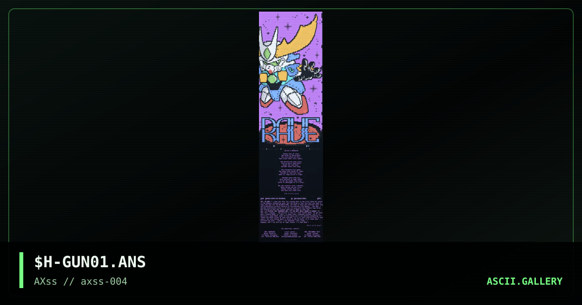 Gundam robot for RaveBase, by shinigami, 1997