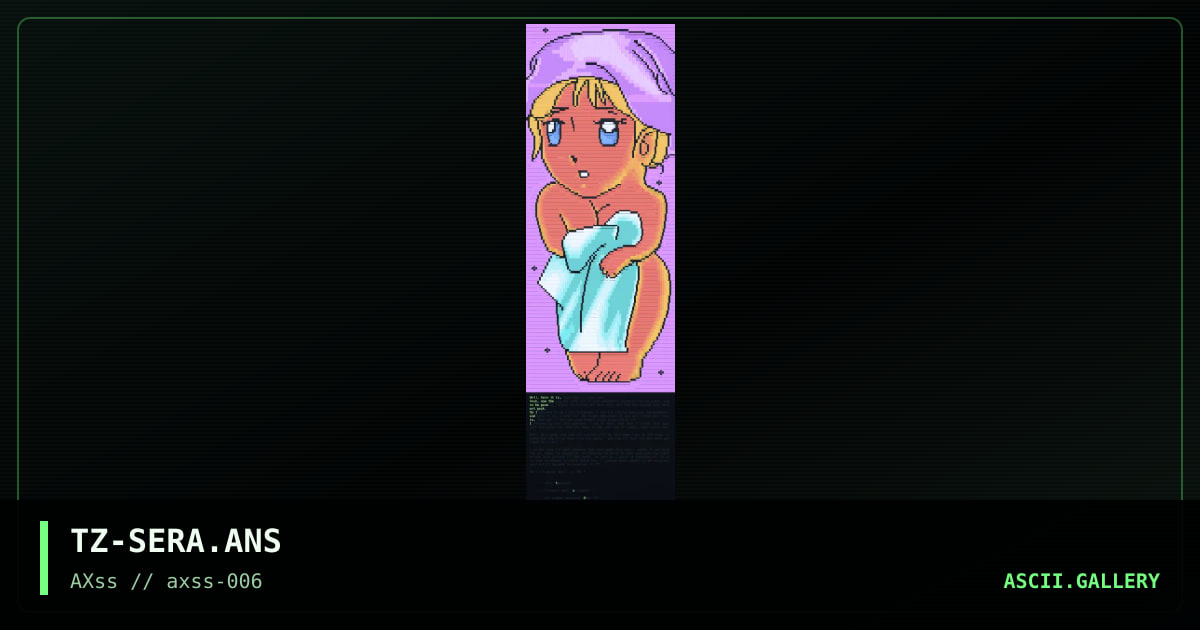 The cute lil' SD lady ;), by typezero, 1997