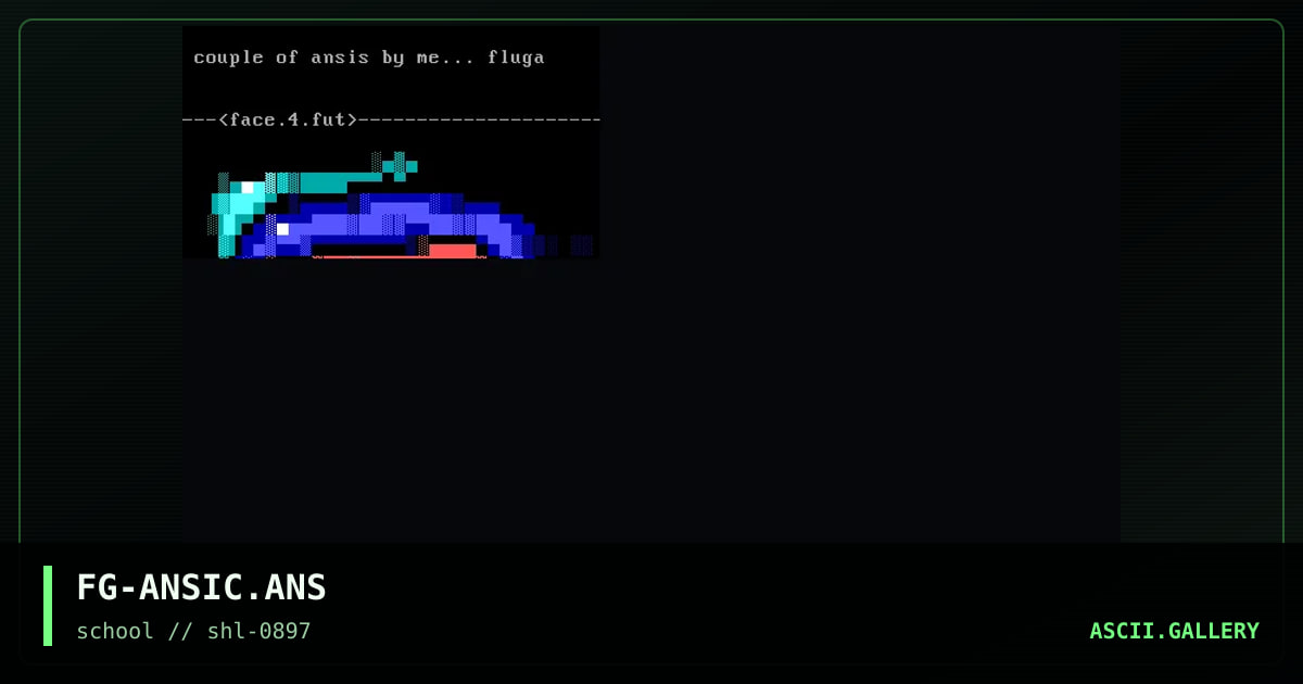 ansi colly thing, by fluga, 1997