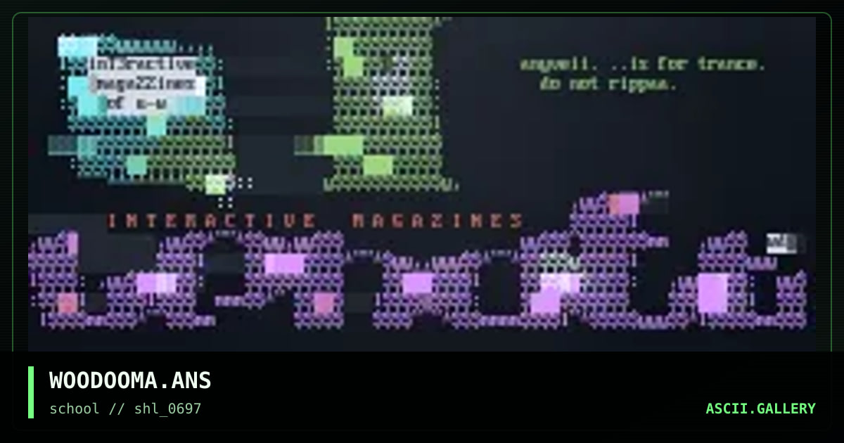 interactivee magazinee, by woodoo, 1997