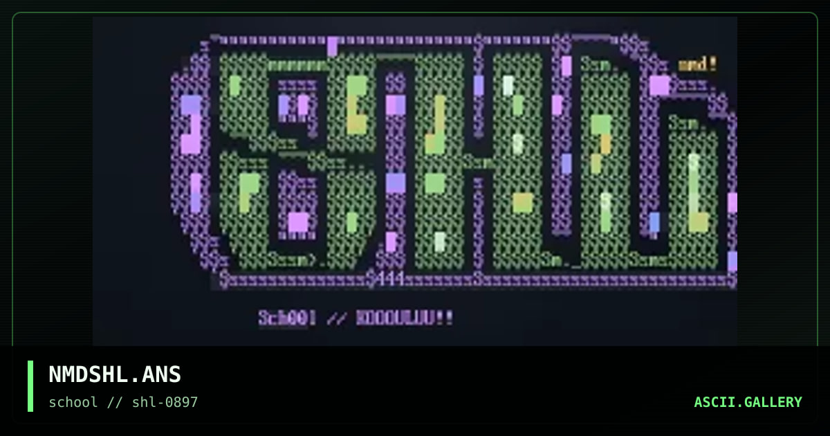 NMDSHL.ANS, by nomad, 1997
