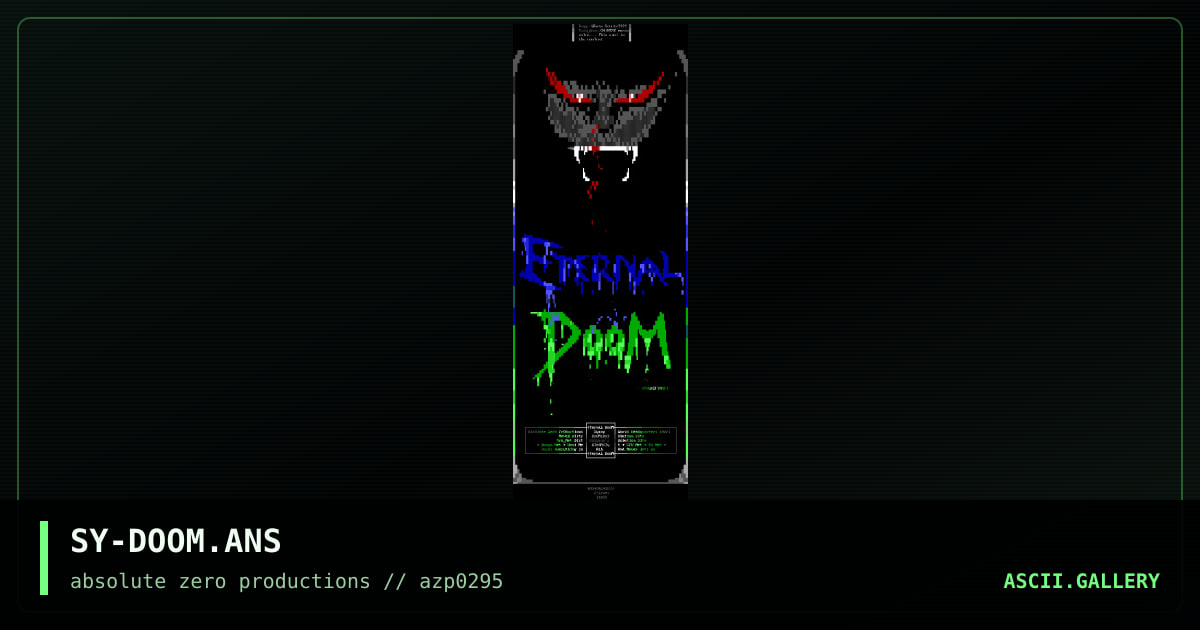 SY-DOOM.ANS, by stryker-azp, 1995