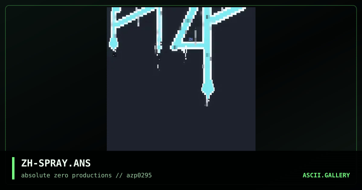 ZH-SPRAY.ANS, by zerohour, 1995