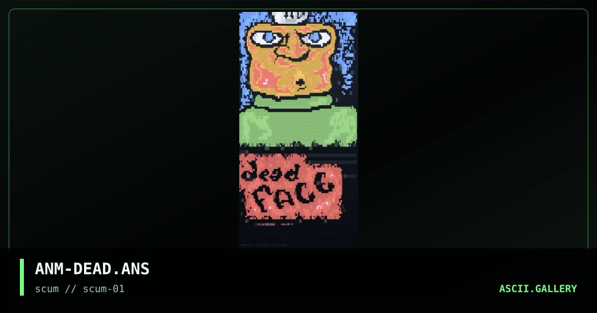 dead face., by anomite, 1997
