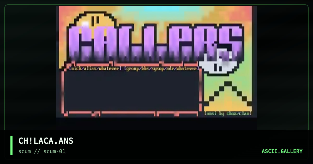 lastcaller to my bbs, by choz, 1997
