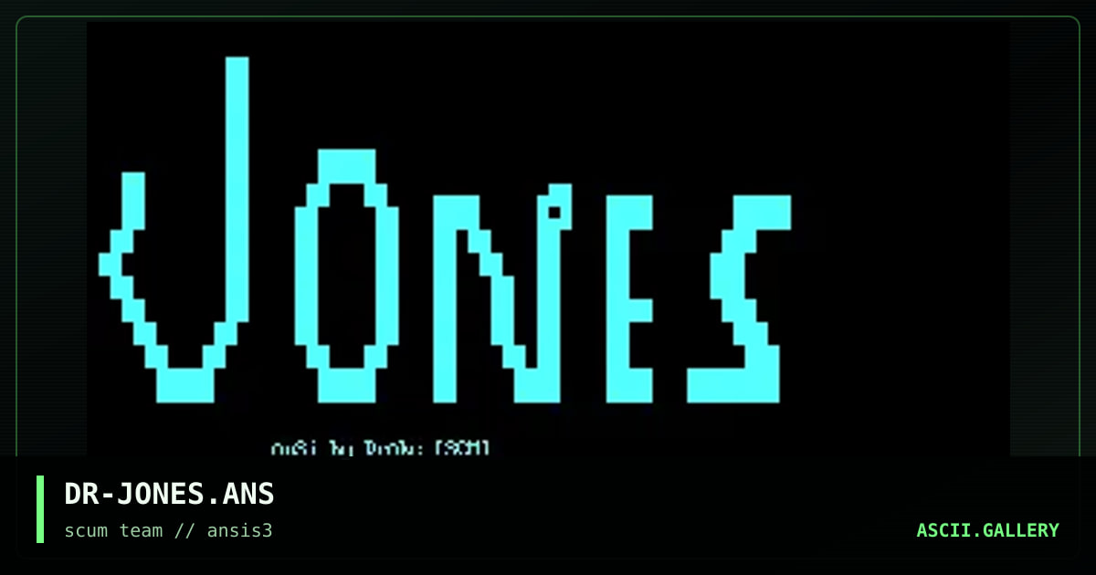 DR-JONES.ANS, by drake, 1997