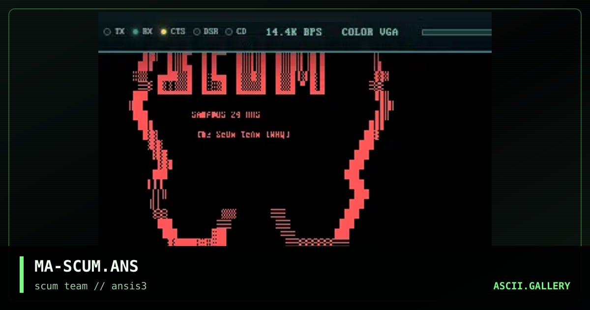 MA-SCUM.ANS, by marciano, 1997