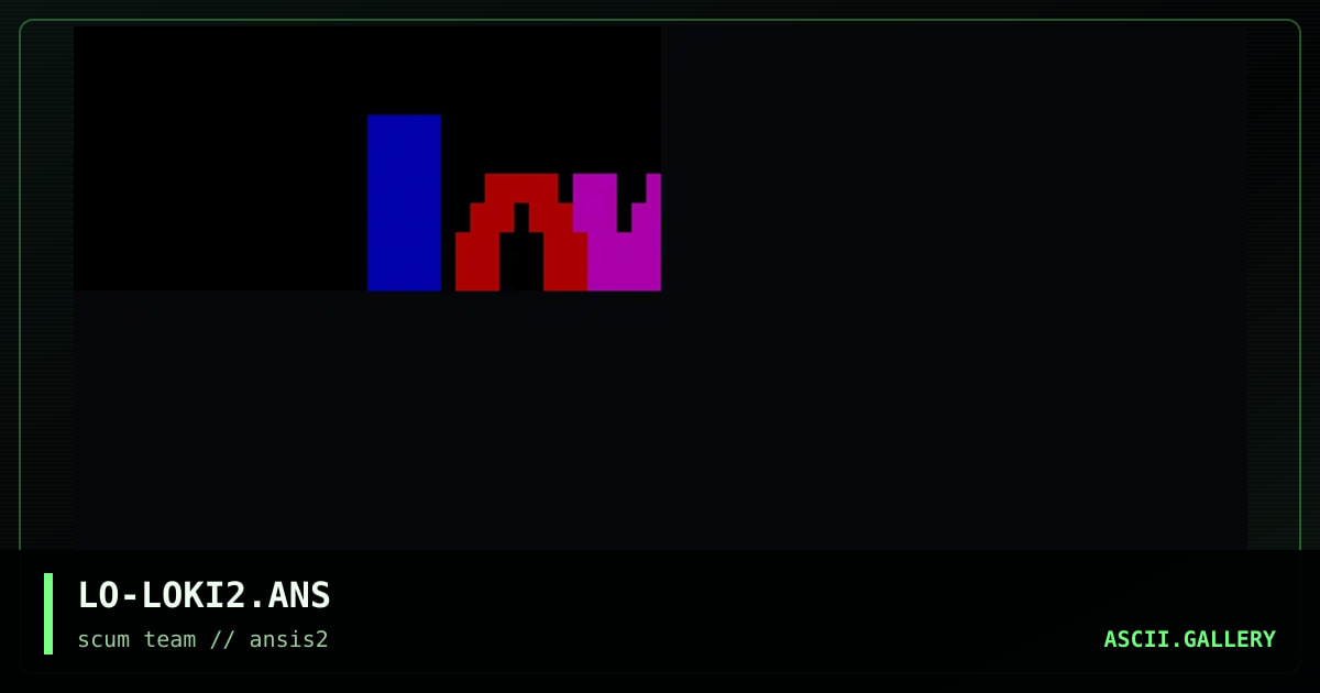 LO-LOKI2.ANS, by lokito, 1997
