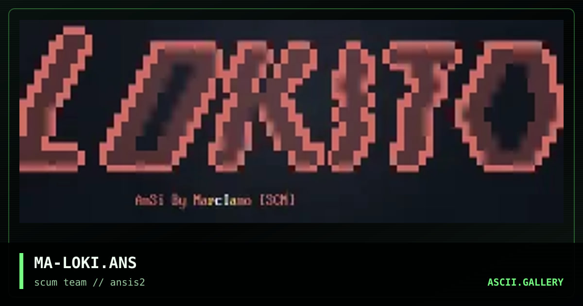MA-LOKI.ANS, by marciano, 1997