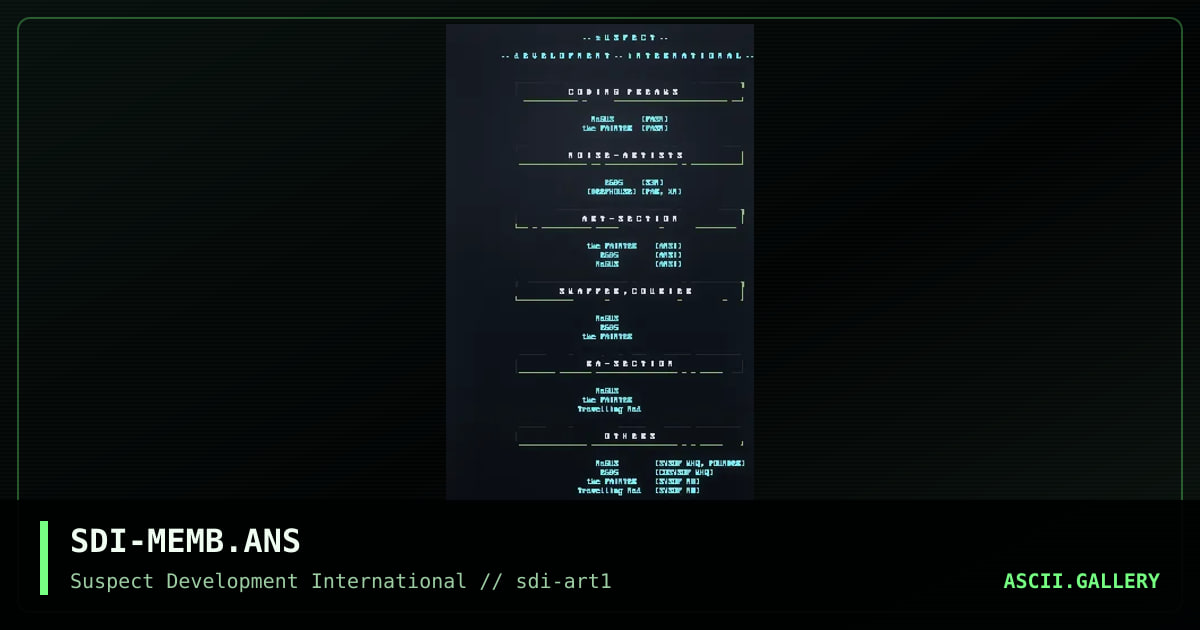 SDI-MEMB.ANS, by untagged, 1995